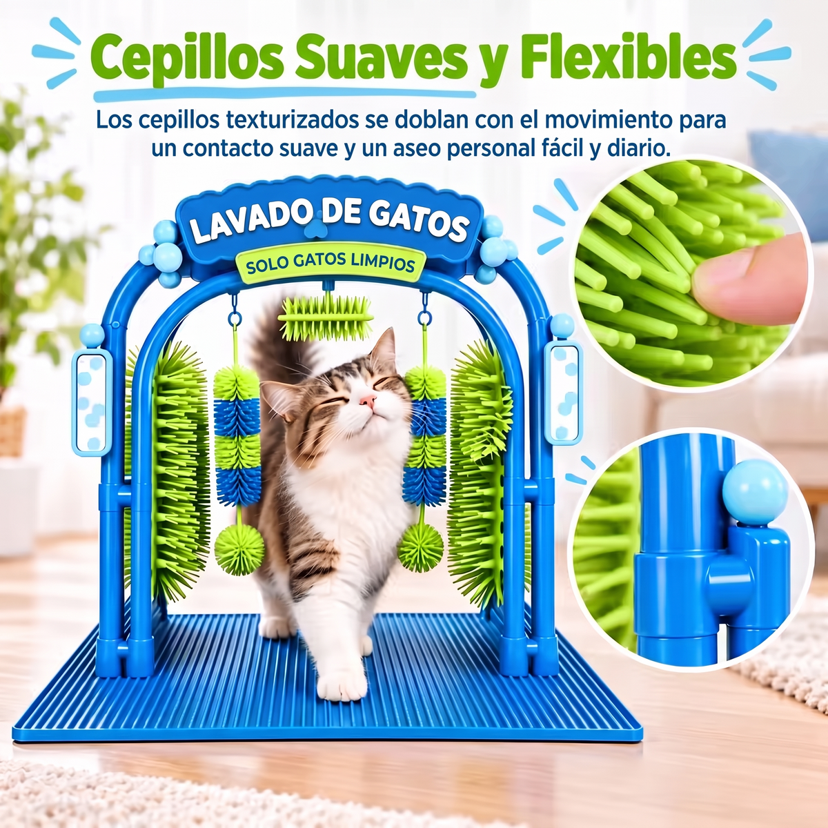 Estación Spa Interactiva para Gatos