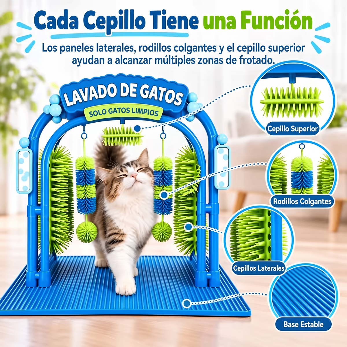 Estación Spa Interactiva para Gatos