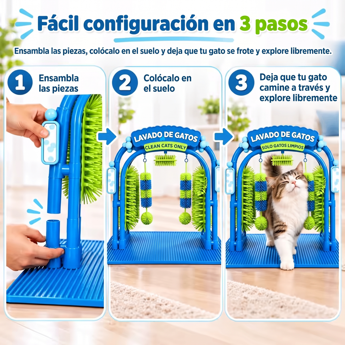 Estación Spa Interactiva para Gatos